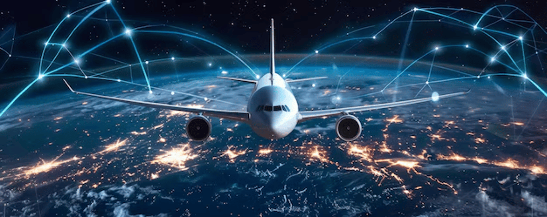 white airplane